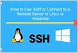 Install Use SSH under Windows 11 to connect remote serve